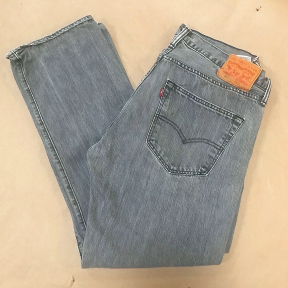 Levi's 501 Jeans. Gray. - Picture 1 of 3
